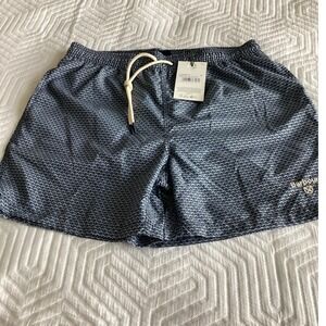 Barbour Shell Swim Shorts Navy Men's M Medium NWT Quick Dry Mesh Lined